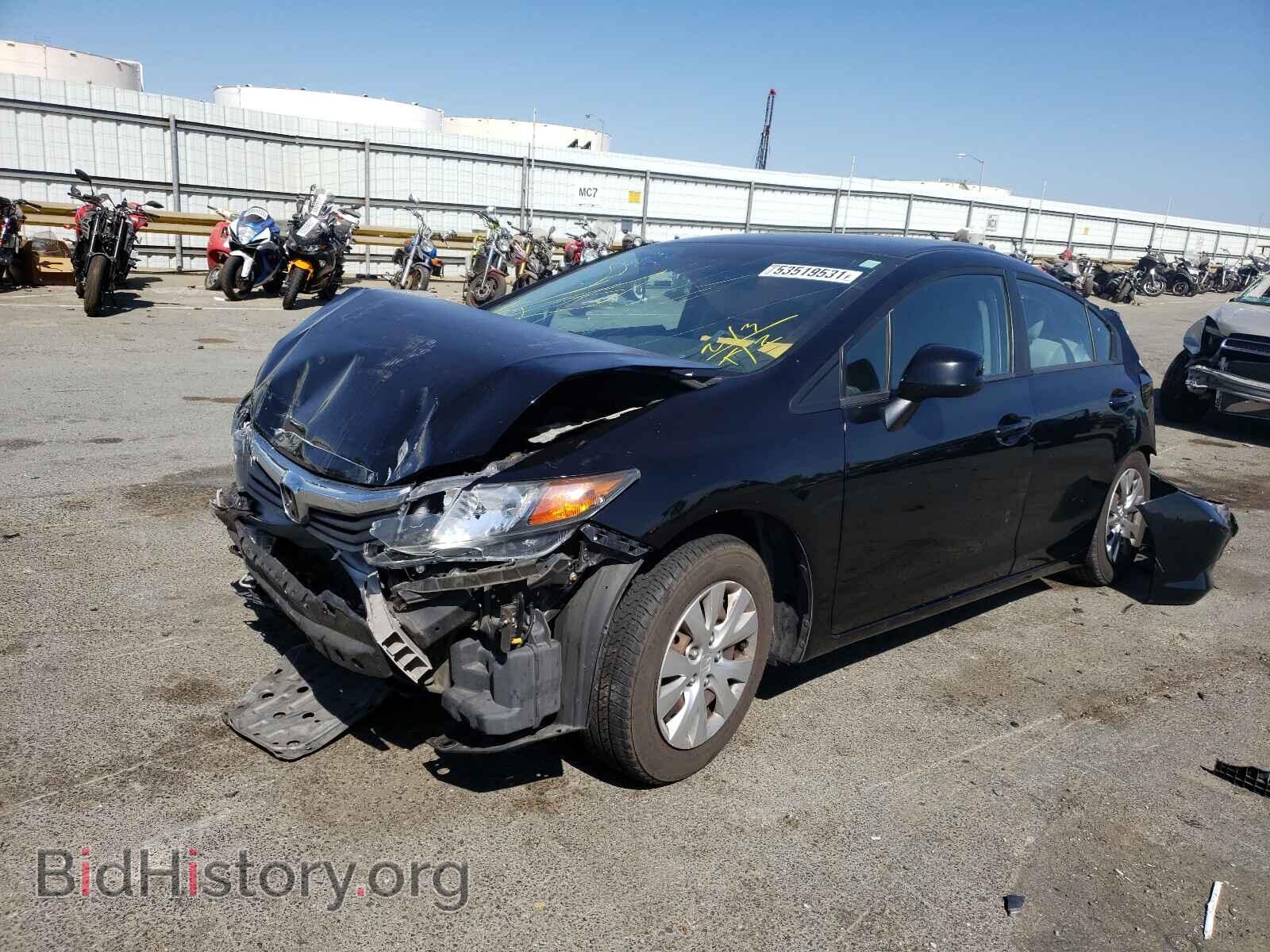 2012 HONDA CIVIC - VIN: 19XFB2F51CE059394 - Фото 2