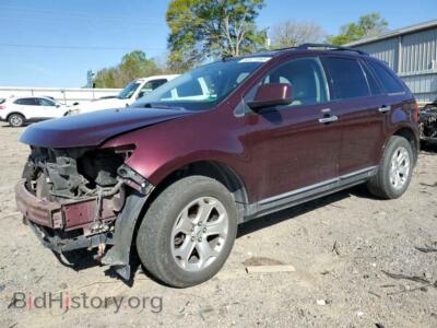 2011 Ford EDGE SEL, burgundy — VIN 2FMDK3JC7BBA02637, Copart