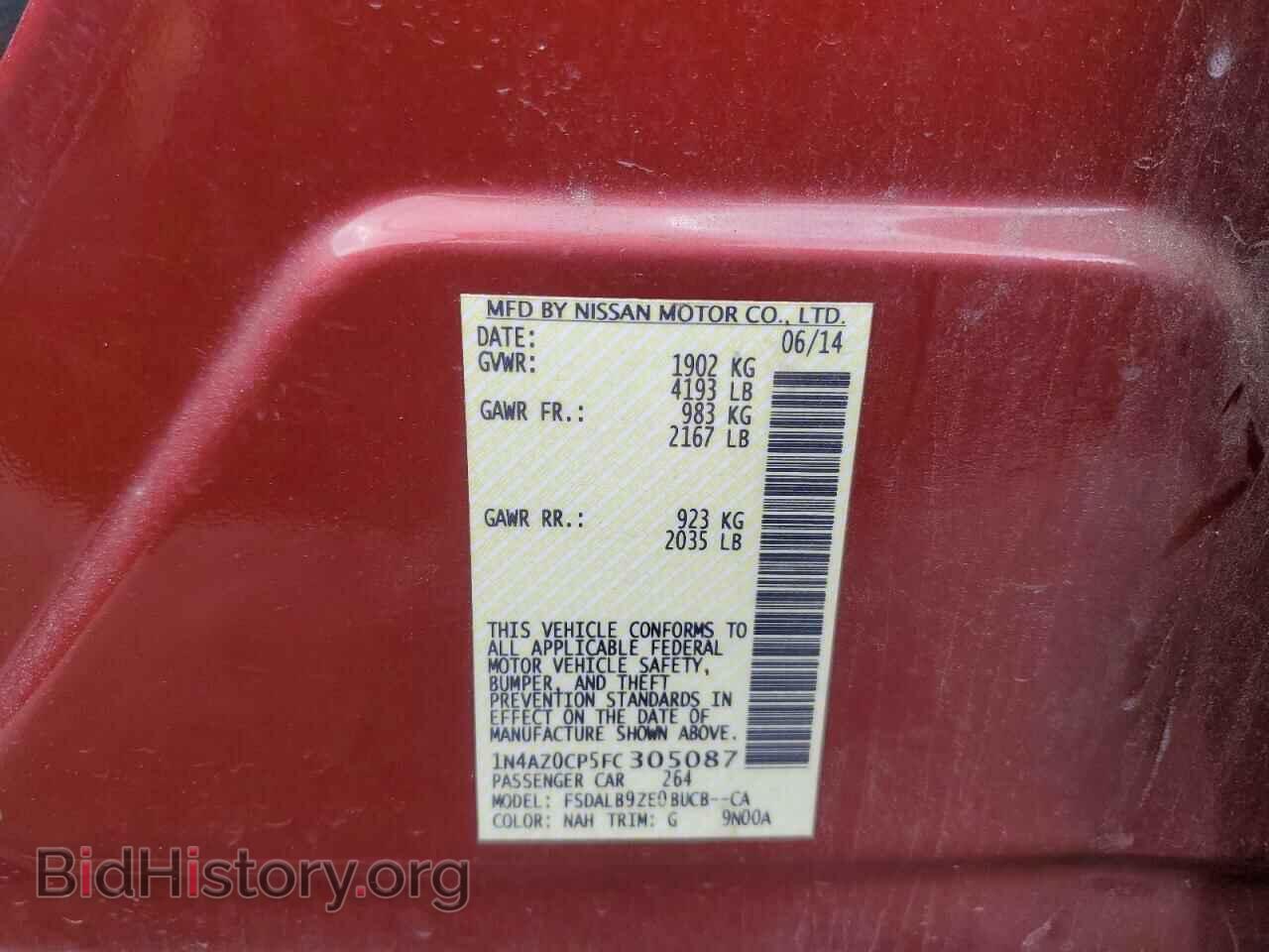 2015 NISSAN LEAF - VIN: 1N4AZ0CP5FC305087 - Фото 12