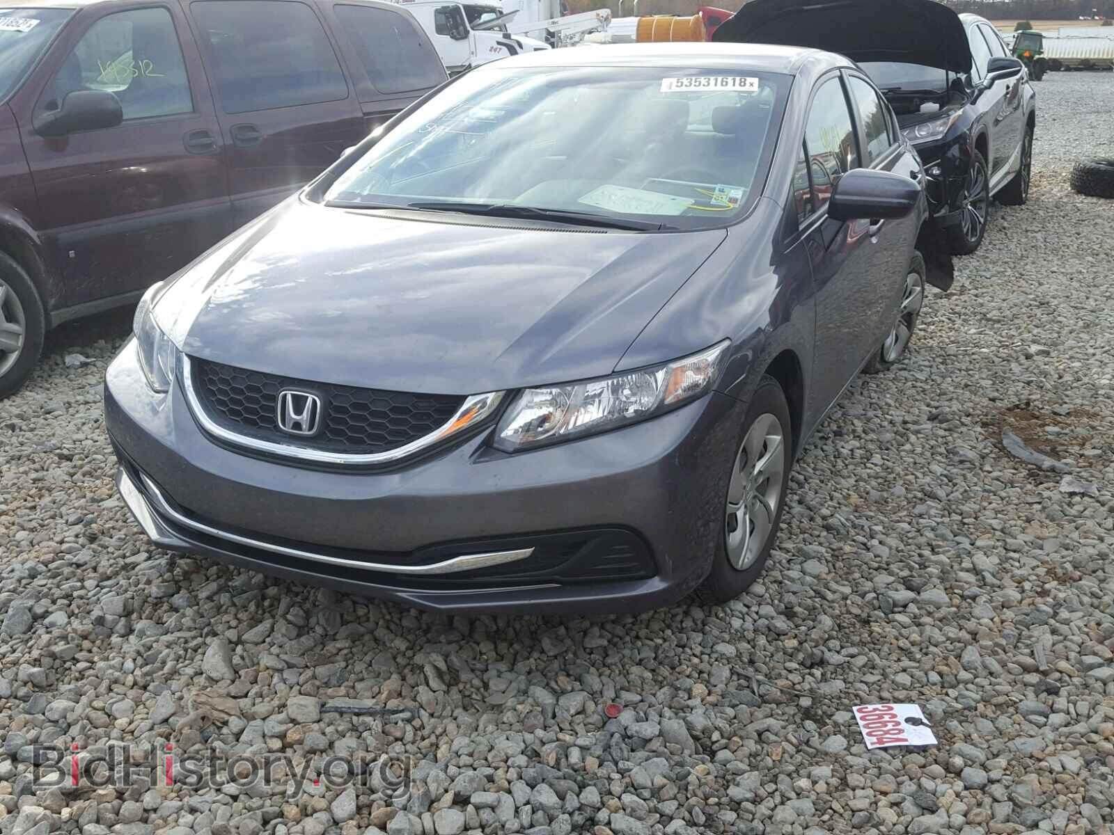 2014 HONDA CIVIC LX - VIN: 19XFB2F5XEE005773 - Фото 2