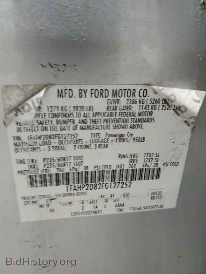 2015 FORD TAURUS - VIN: 1FAHP2D82FG127252 - Photo 12