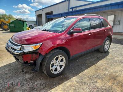 2013 Ford EDGE SEL, red — VIN 2FMDK4JC0DBA44883, Copart