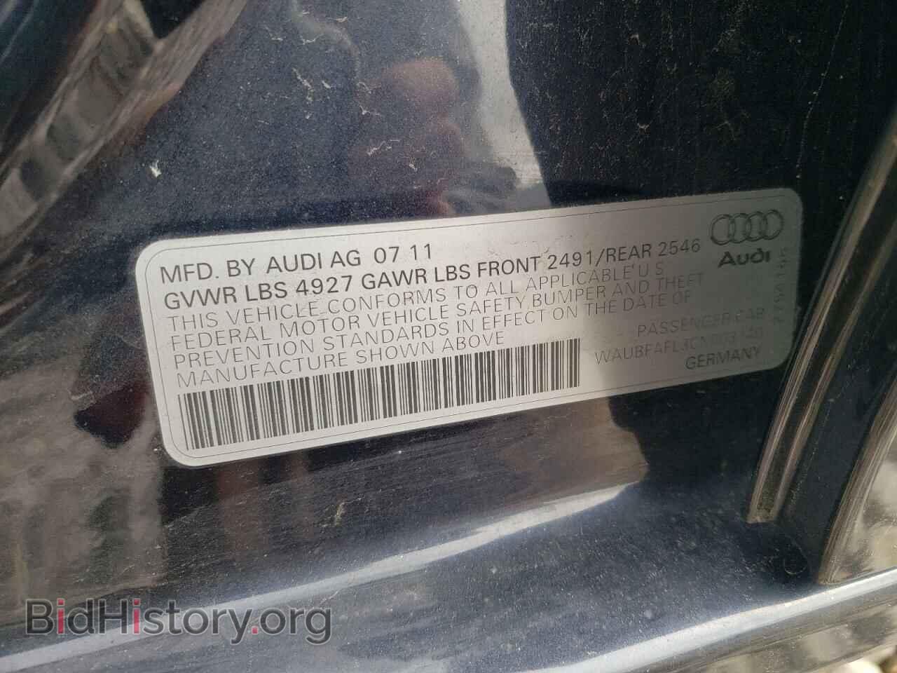 2012 AUDI A4 - VIN: WAUBFAFL3CN003140 - Фото 12