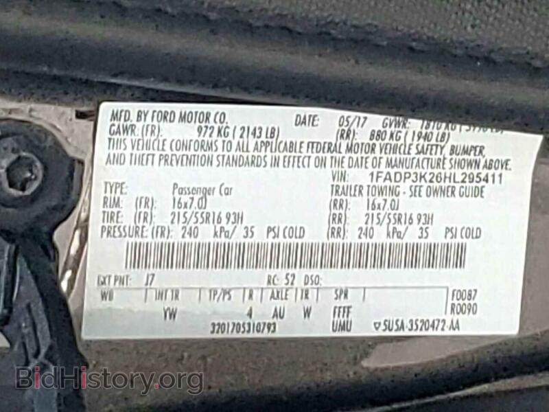 2017 Ford FOCUS (VIN 1FADP3K26HL295411) — photo 13 of 14