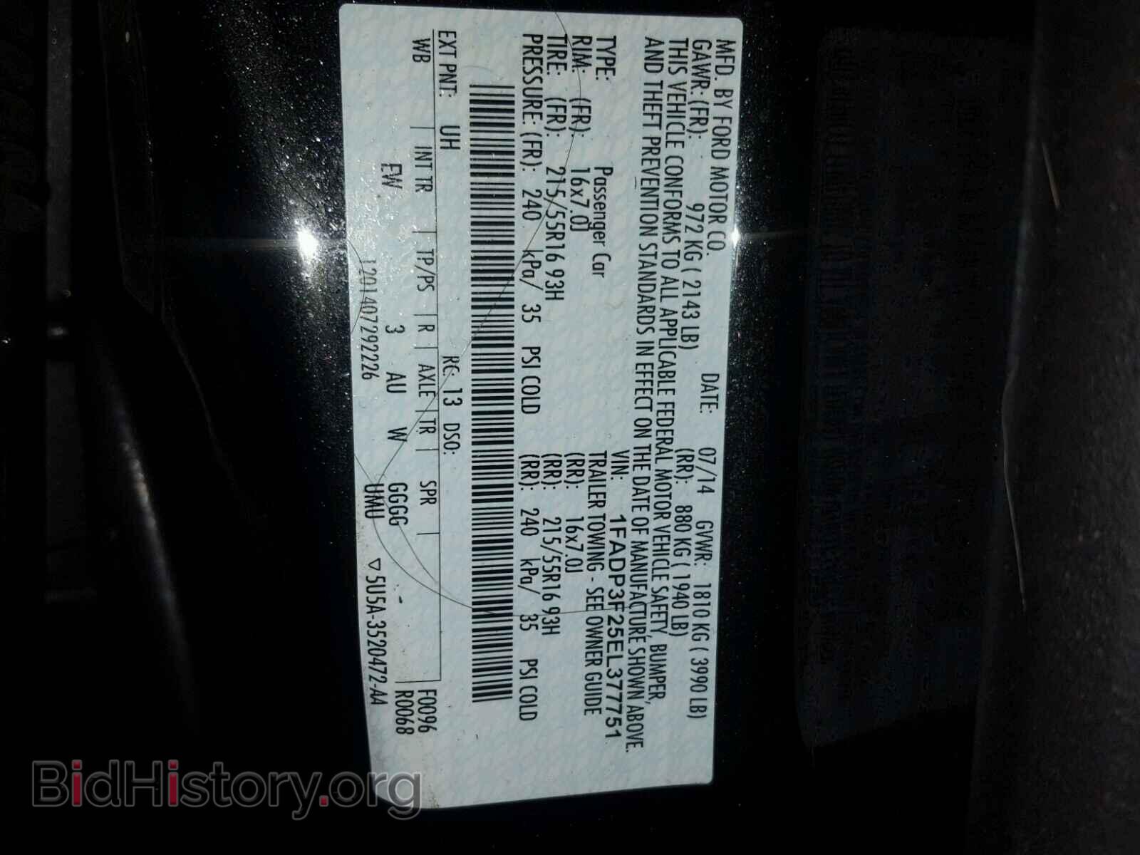 2014 FORD FOCUS - VIN: 1FADP3F25EL377751 - Photo 10