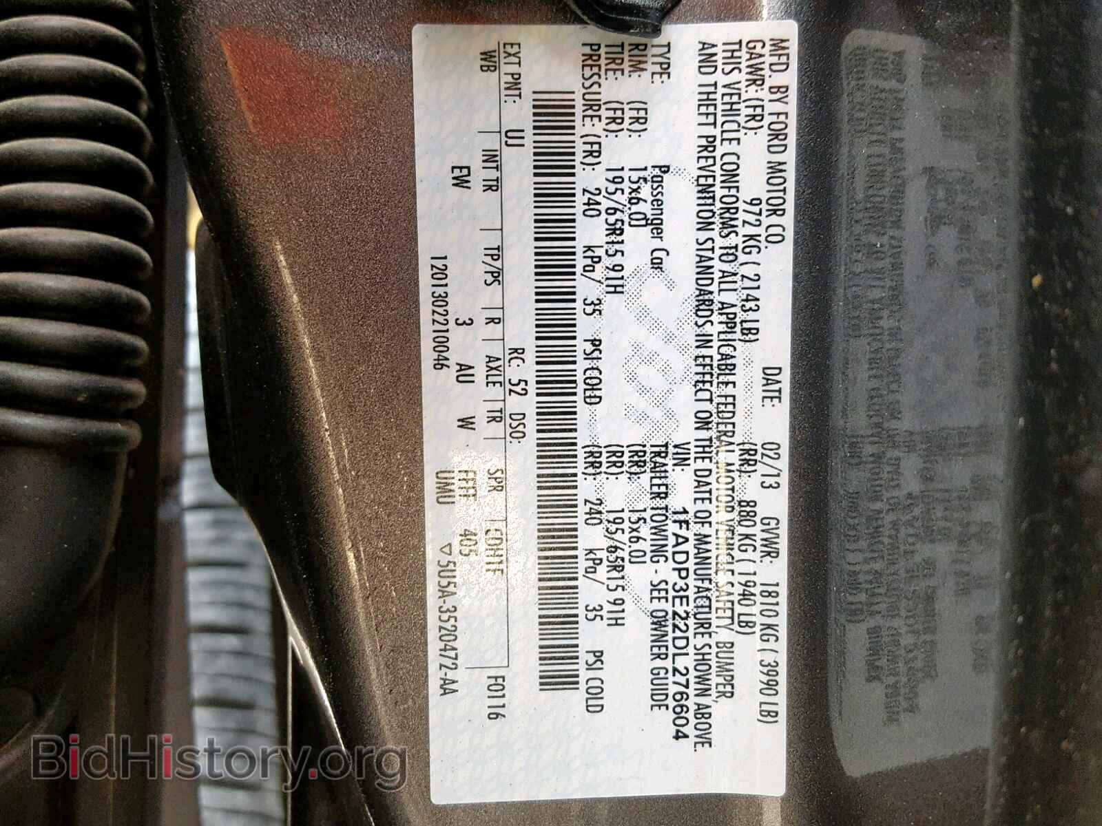 2013 FORD FOCUS - VIN: 1FADP3E22DL276604 - Photo 10