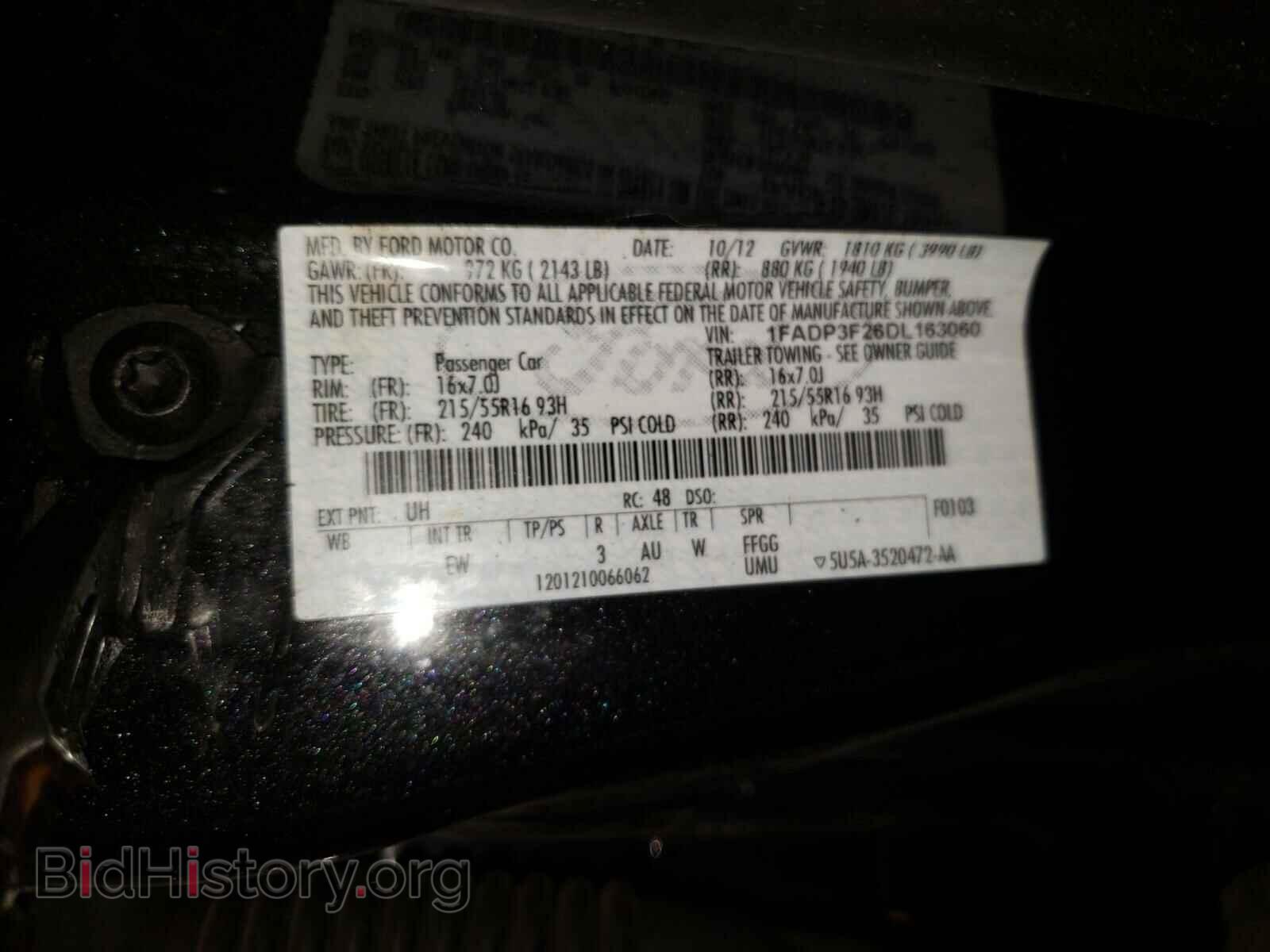 2013 FORD FOCUS - VIN: 1FADP3F26DL163060 - Фото 10