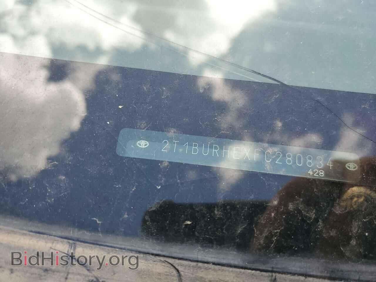 2015 TOYOTA COROLLA - VIN: 2T1BURHEXFC280834 - Фото 10