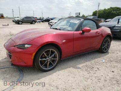 2019 Mazda MX5 MX-5 Miata, red — VIN JM1NDAD78K0306695, Copart