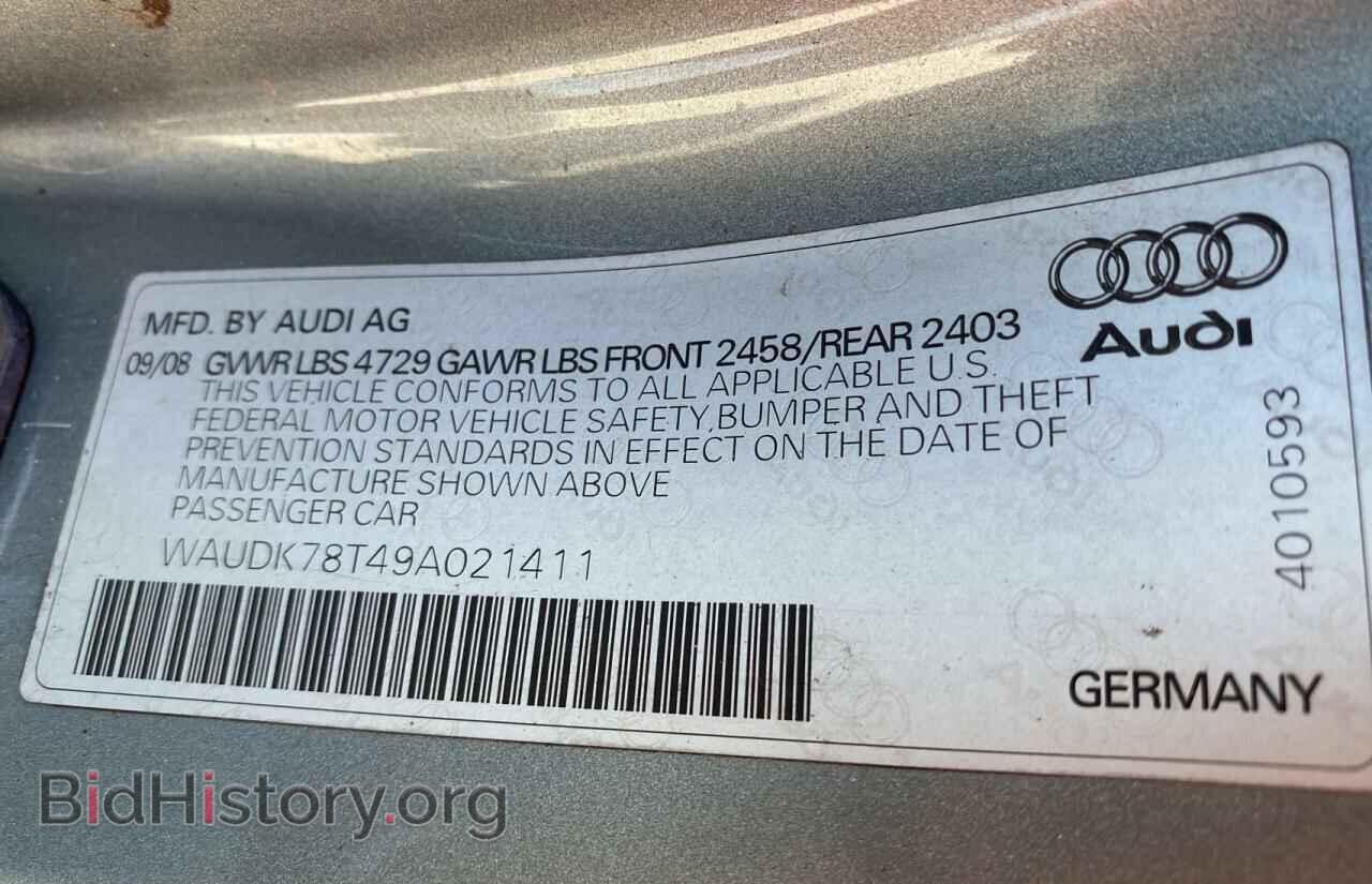2009 AUDI A5 - VIN: WAUDK78T49A021411 - Фото 10