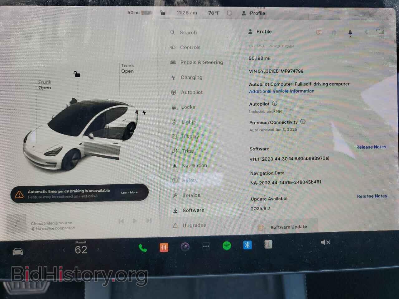 2021 TESLA MODEL 3 - VIN: 5YJ3E1EB1MF974799 - Фото 9
