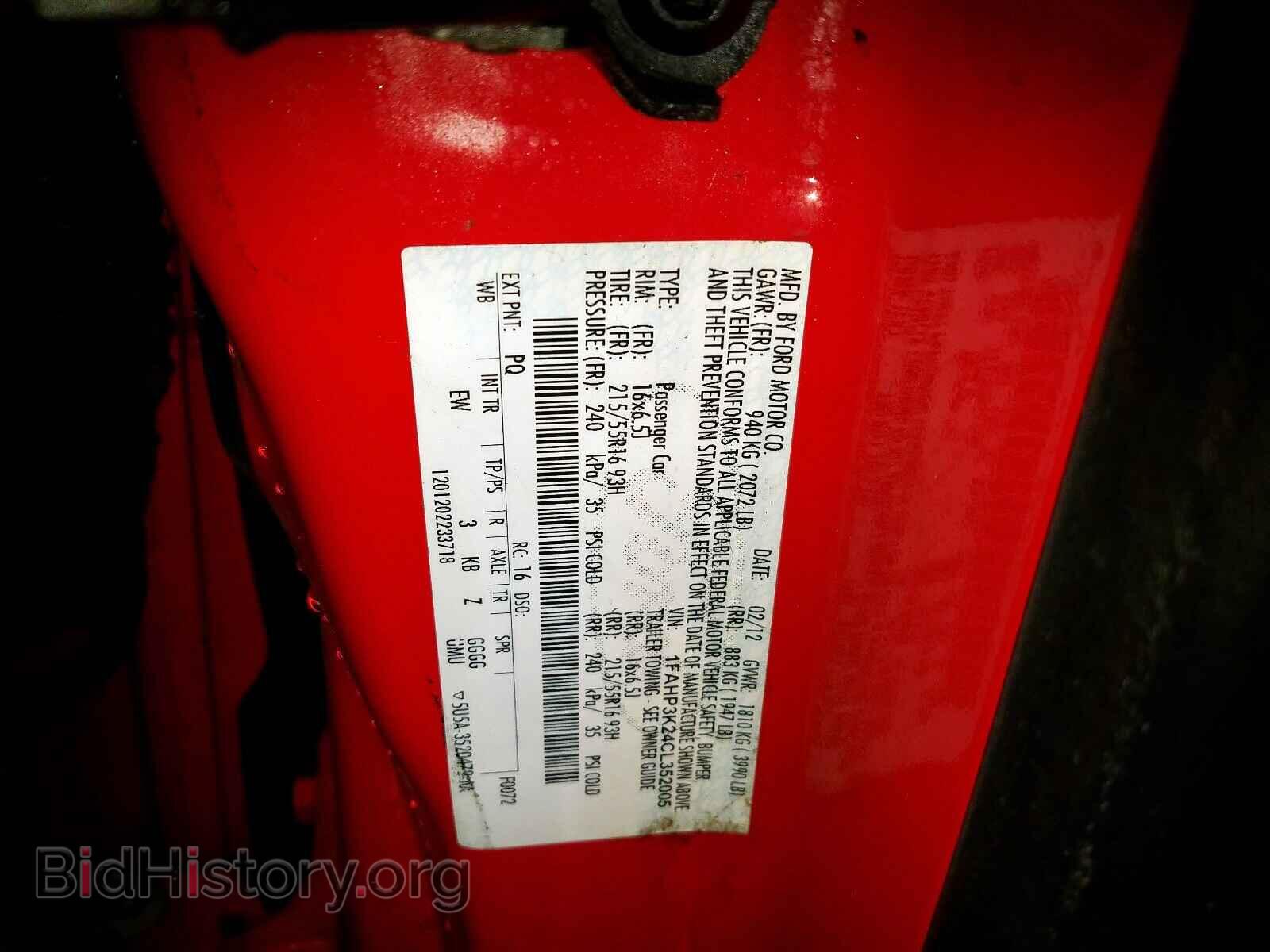 2012 FORD FOCUS SE - VIN: 1FAHP3K24CL352005 - Фото 10