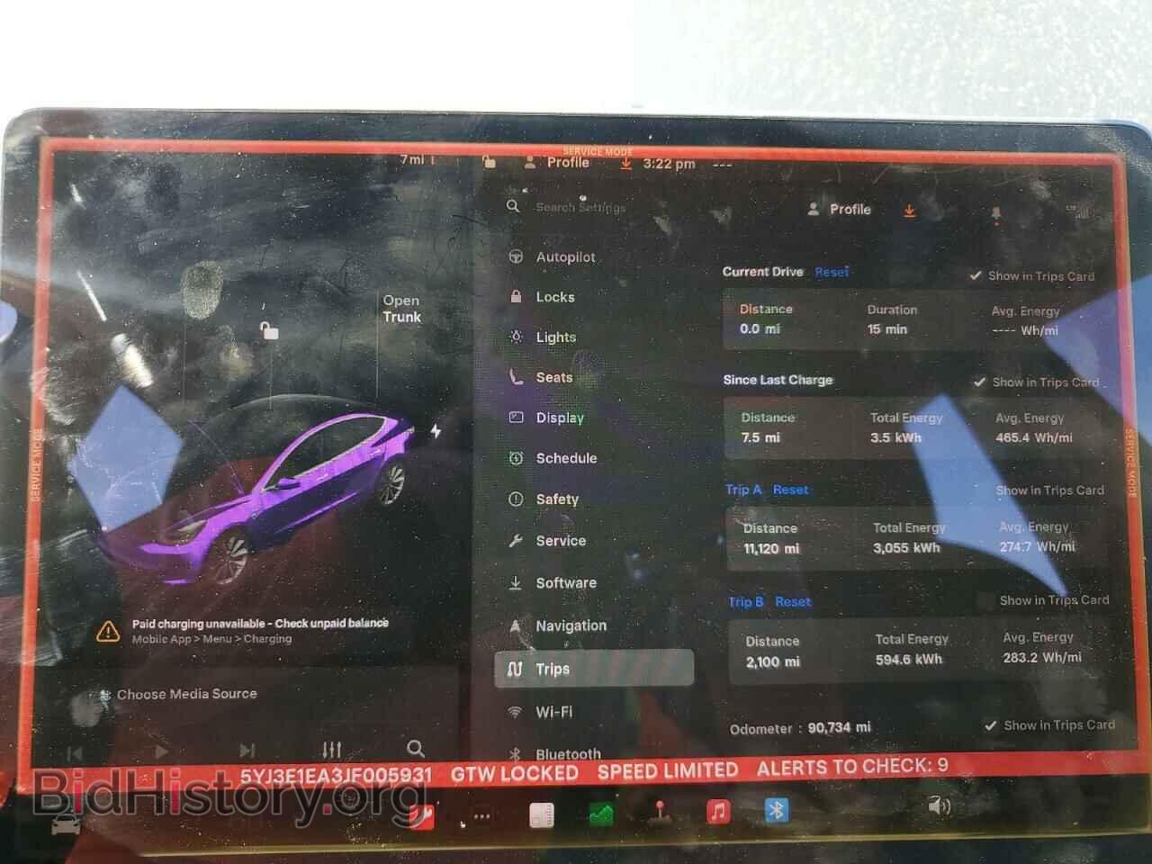 2018 TESLA MODEL 3 - VIN: 5YJ3E1EA3JF005931 - Photo 9