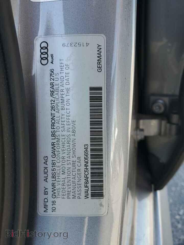 2017 AUDI A6 - VIN: WAUF8AFC5HN056943 - Фото 12