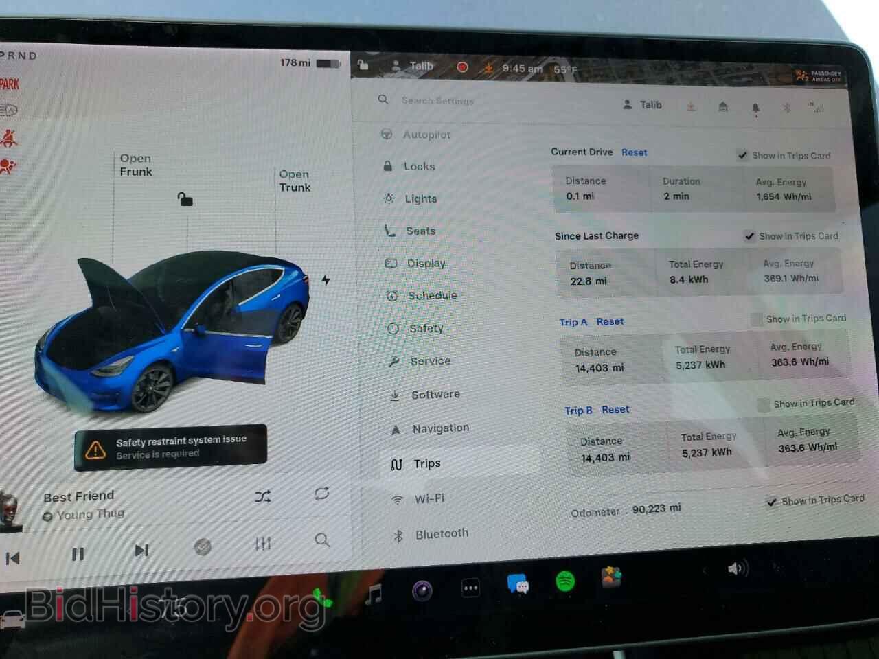 2019 TESLA MODEL 3 - VIN: 5YJ3E1EB3KF464984 - Photo 9