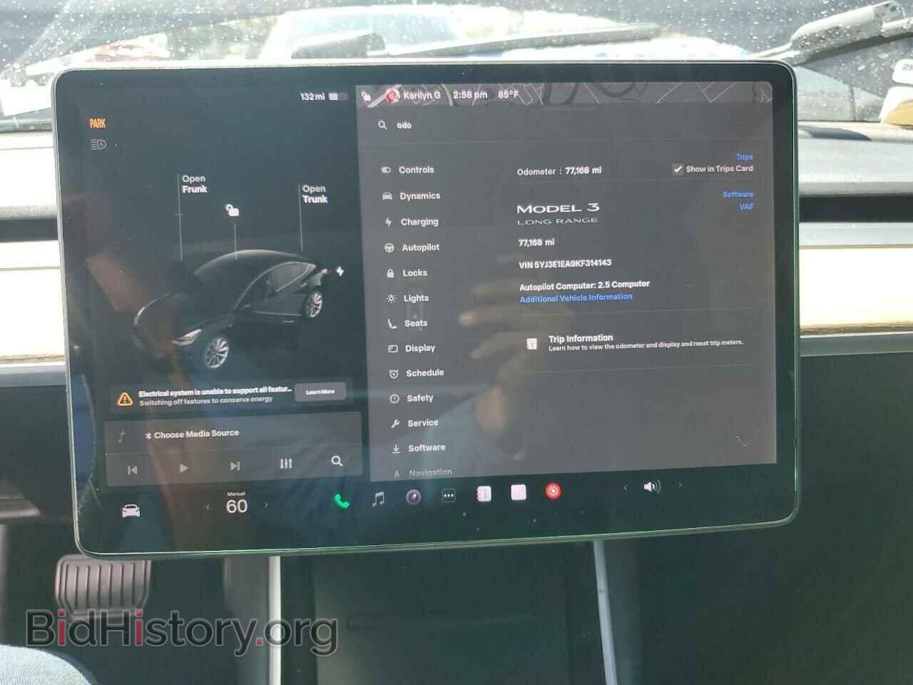 2019 TESLA MODEL 3 - VIN: 5YJ3E1EA9KF314143 - Photo 9