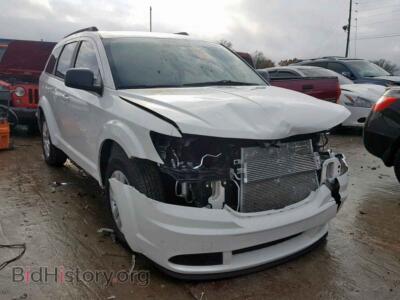 2017 Dodge JOURNEY SE, белый — VIN 3C4PDCAB0HT545750, Copart
