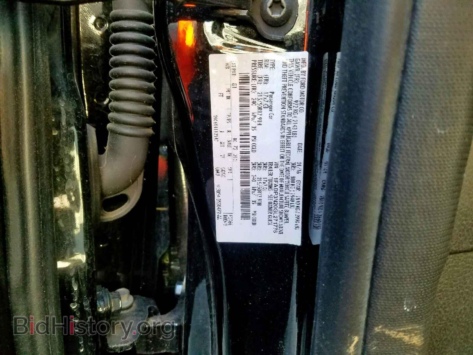 2016 FORD FOCUS - VIN: 1FADP3N20GL271776 - Фото 10
