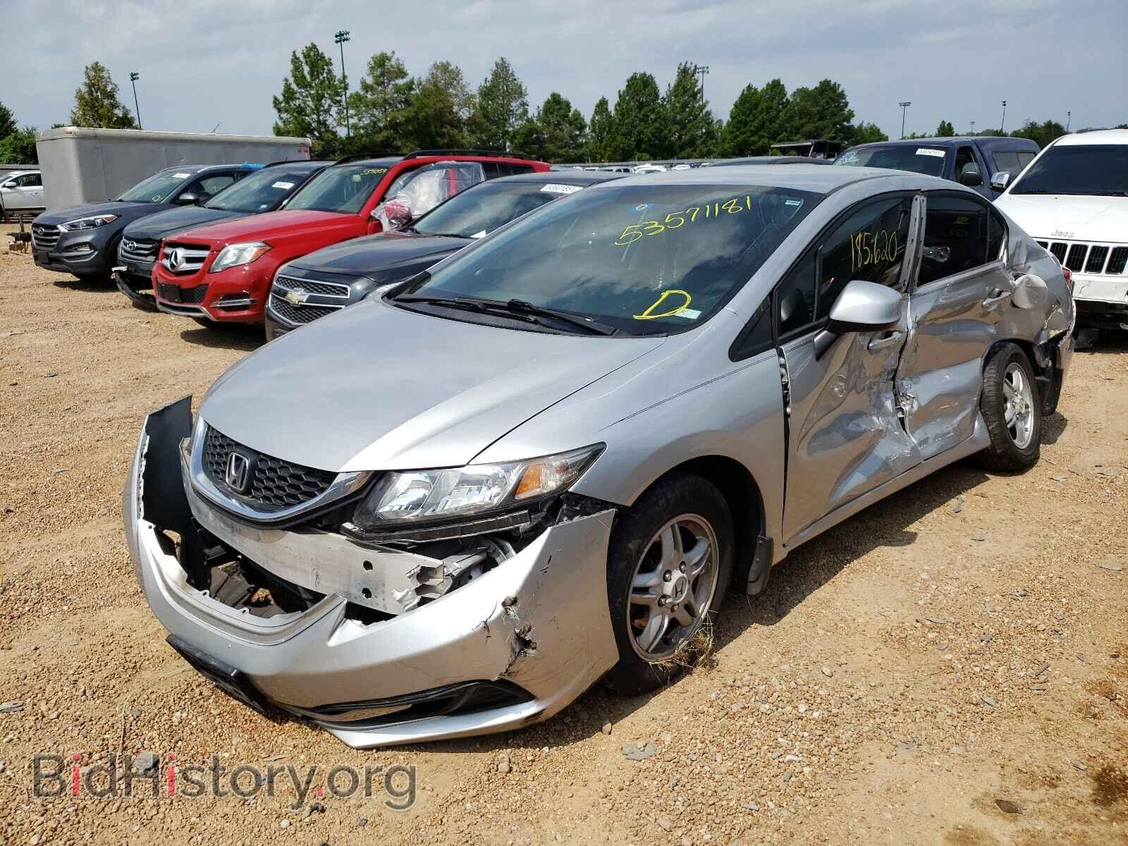 2013 HONDA CIVIC - VIN: 19XFB2F54DE014001 - Фото 2