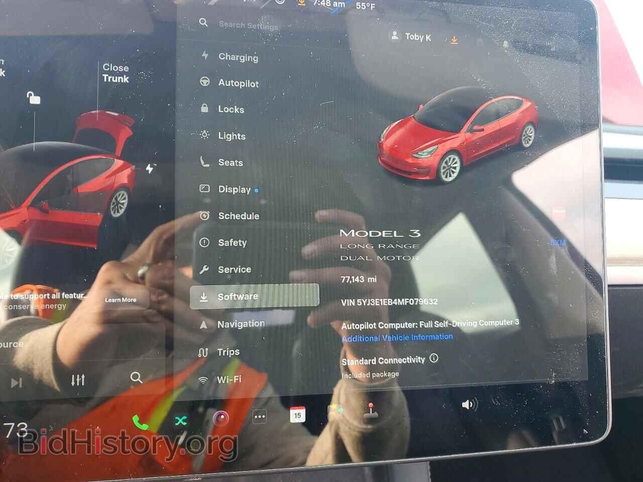 2021 TESLA MODEL 3 - VIN: 5YJ3E1EB4MF079632 - Фото 9
