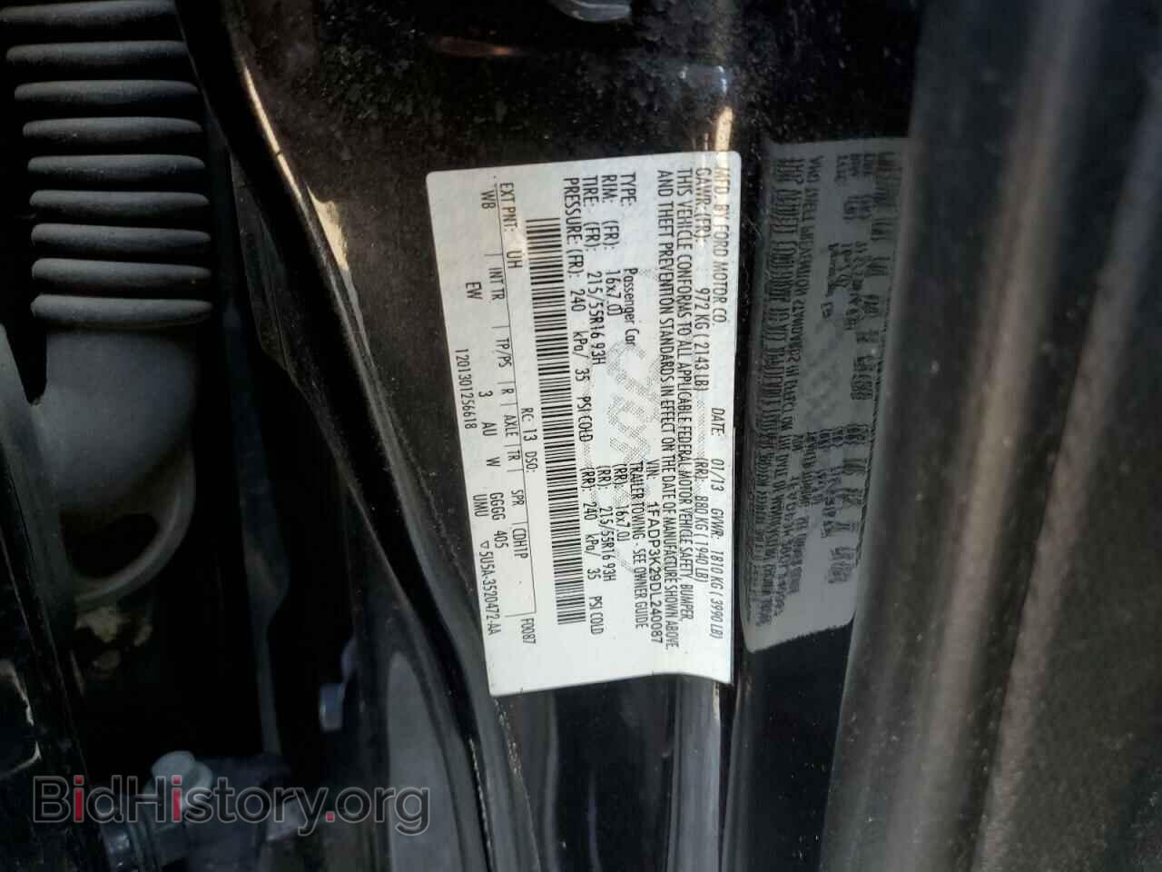 2013 FORD FOCUS - VIN: 1FADP3K29DL240087 - Фото 12
