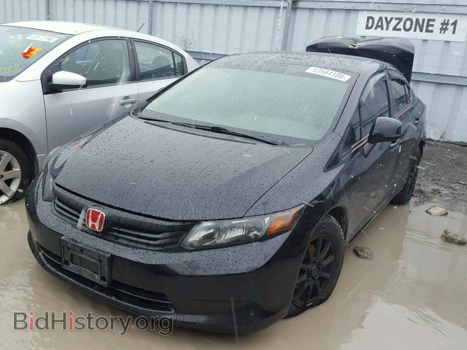 2012 HONDA CIVIC LX - VIN: 2HGFB2F48CH034425 - Фото 2
