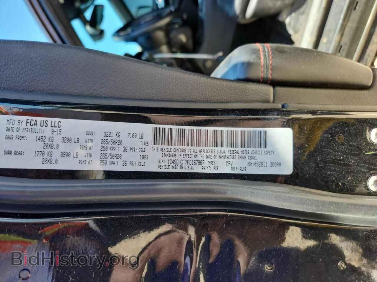 2015 DODGE DURANGO - VIN: 1C4SDHCT7FC167867 - Photo 14