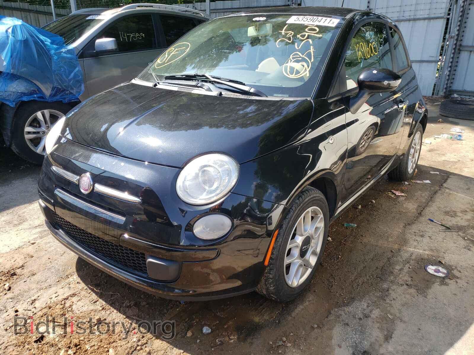 2012 FIAT 500 - VIN: 3C3CFFAR3CT359995 - Фото 2