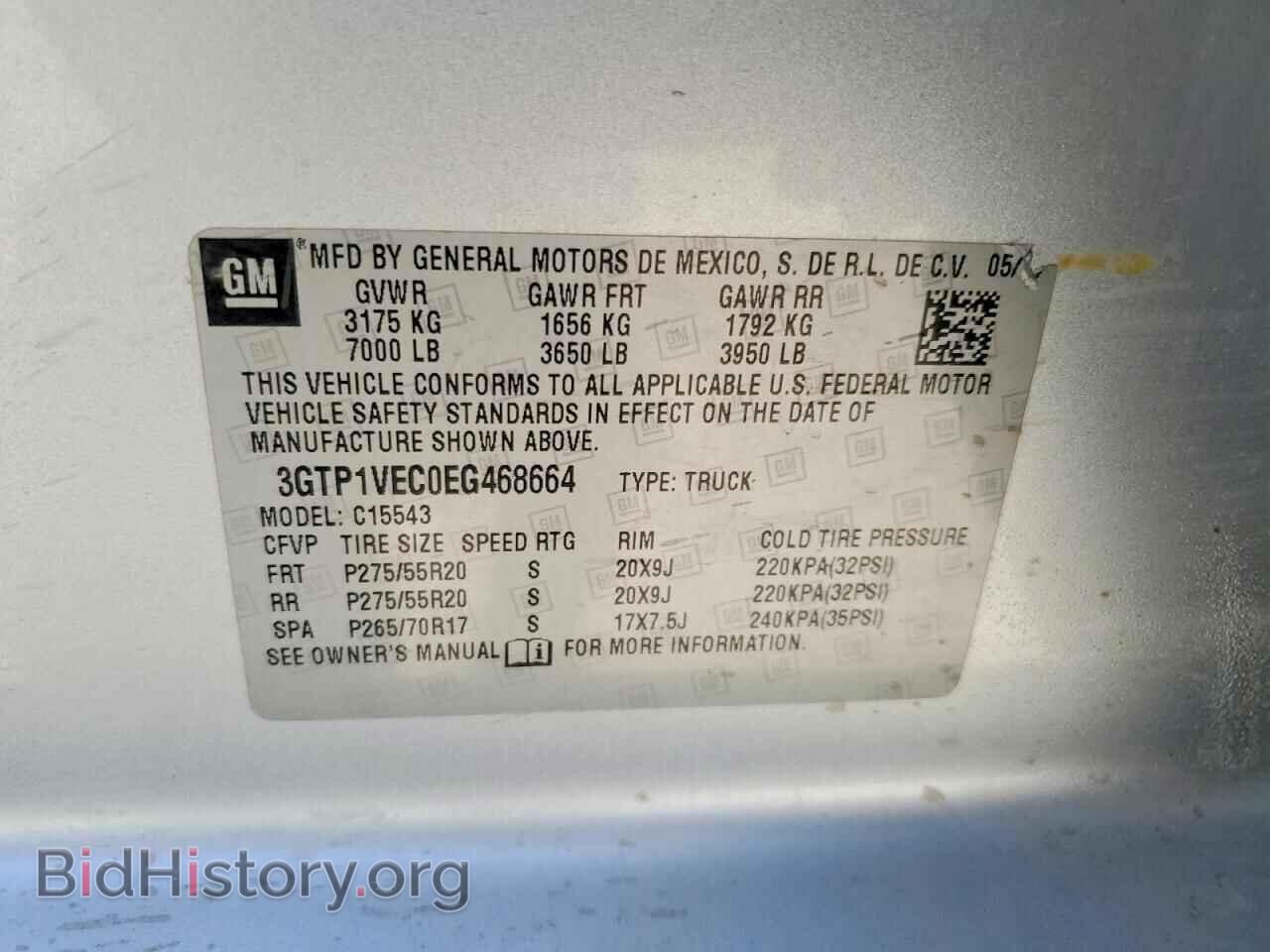 2014 GMC SIERRA - VIN: 3GTP1VEC0EG468664 - Photo 13