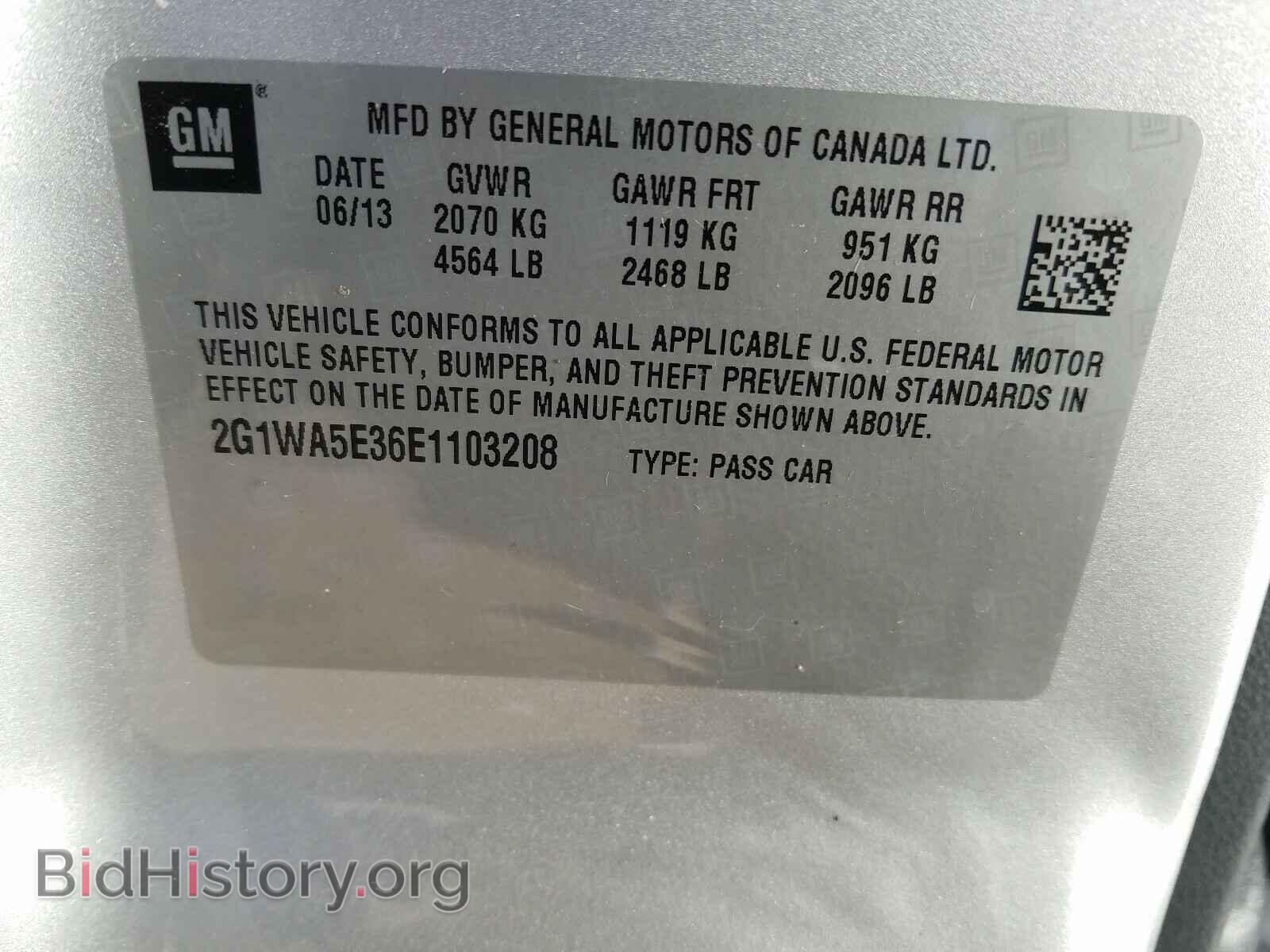 2014 CHEVROLET IMPALA - VIN: 2G1WA5E36E1103208 - Фото 10