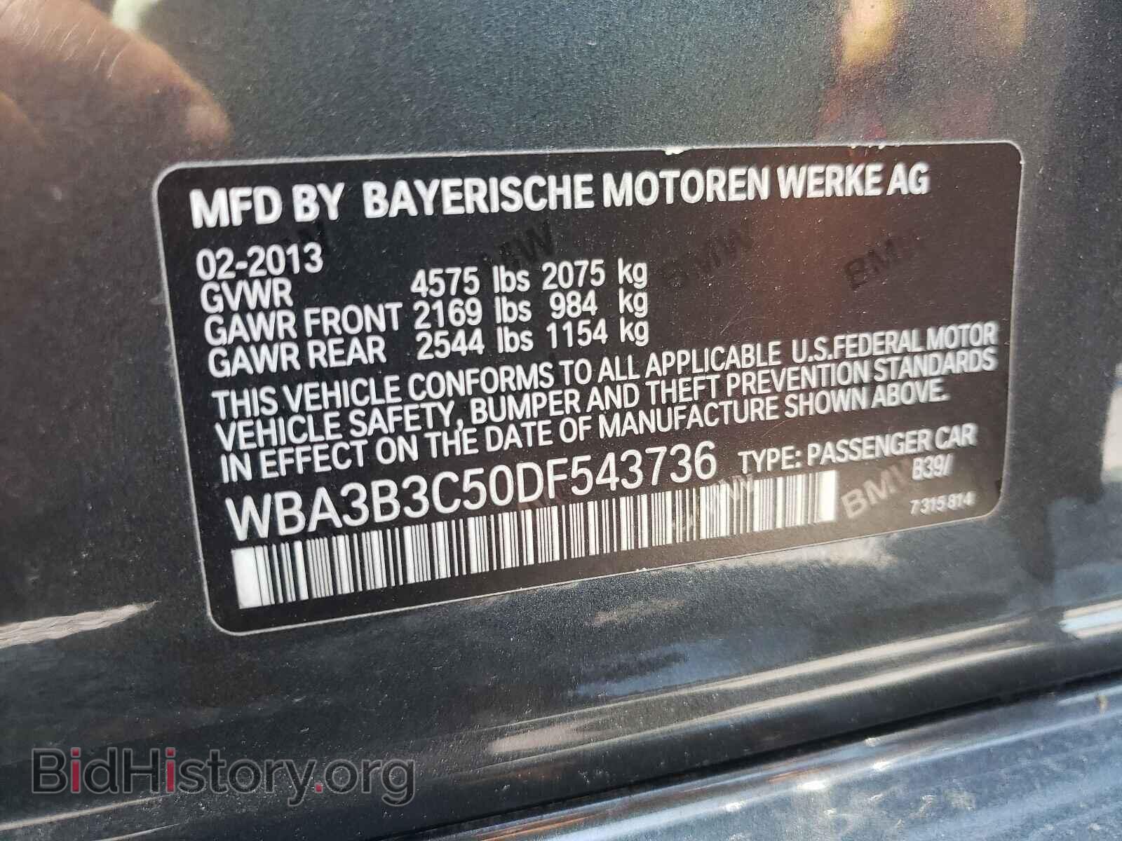 2013 BMW 3 SERIES - VIN: WBA3B3C50DF543736 - Photo 10