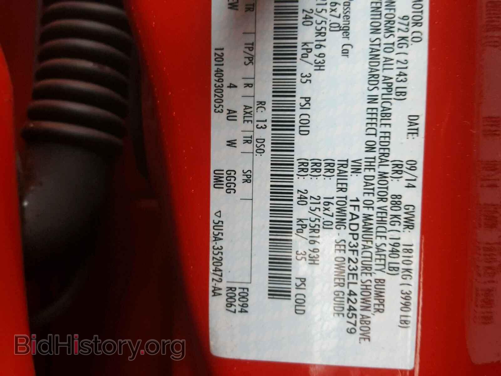 2014 FORD FOCUS - VIN: 1FADP3F23EL424579 - Photo 10