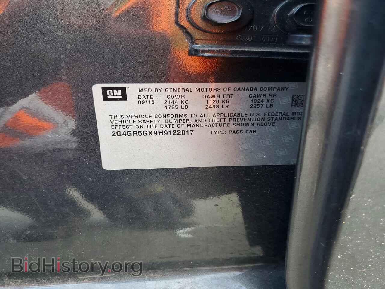 2017 BUICK REGAL - VIN: 2G4GR5GX9H9122017 - Photo 13