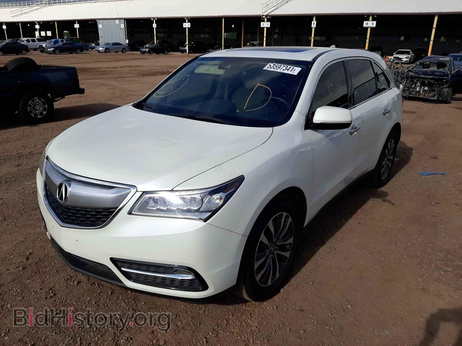2016 ACURA MDX - VIN: 5FRYD4H41GB003067 - Фото 2