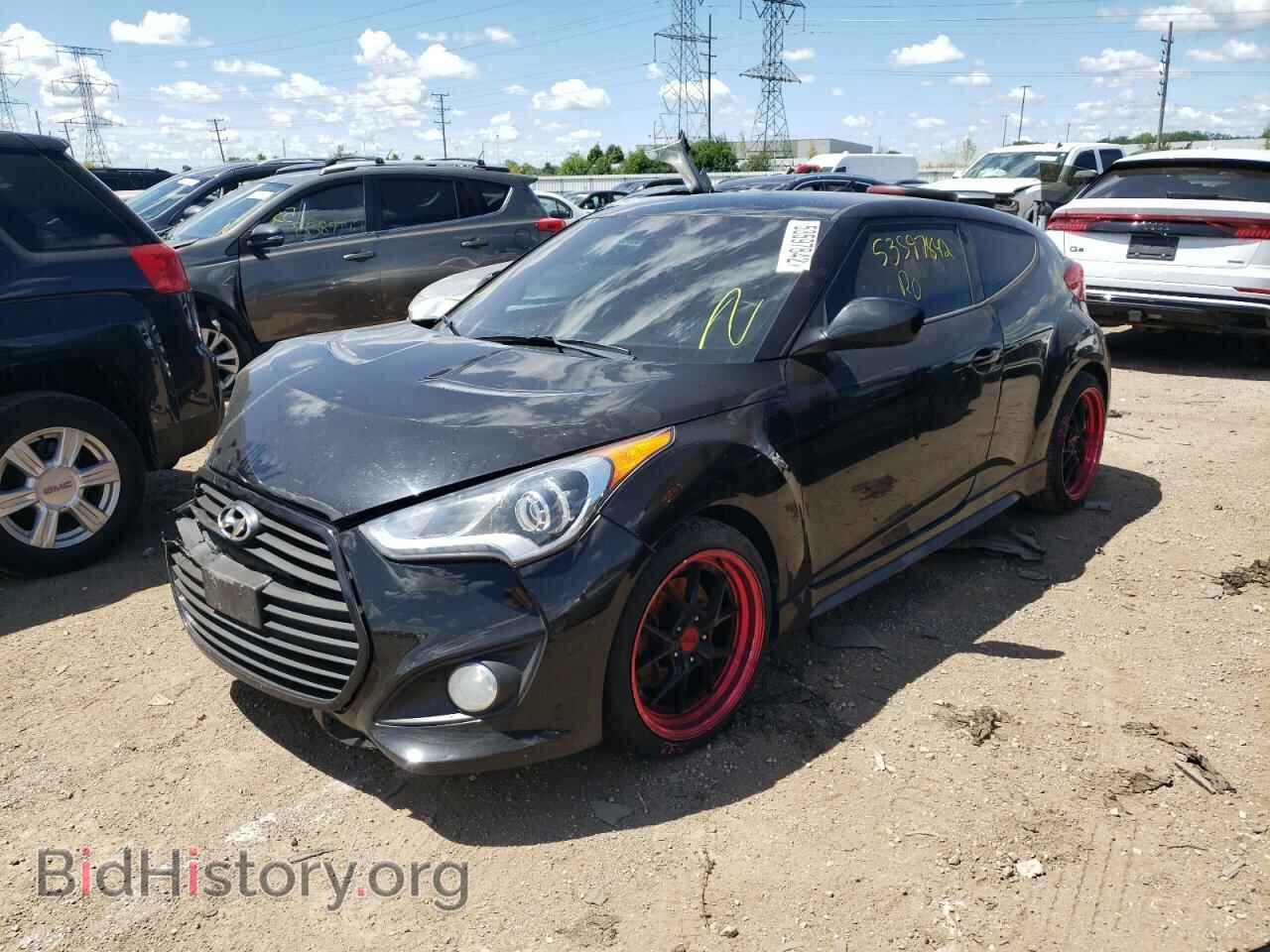 2014 HYUNDAI VELOSTER - VIN: KMHTC6AE3EU206359 - Фото 2