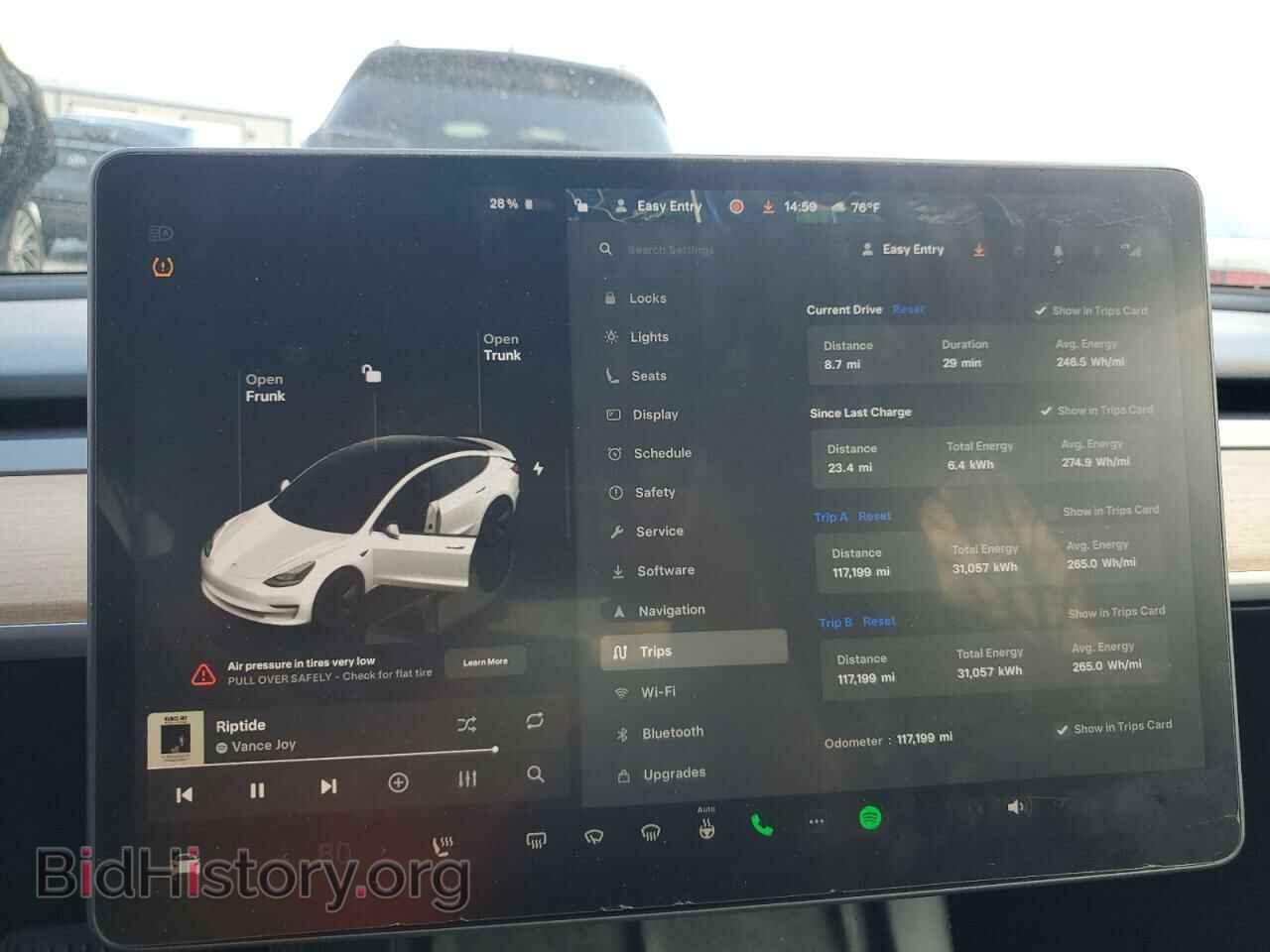 2022 TESLA MODEL 3 - VIN: 5YJ3E1EB9NF159977 - Фото 9