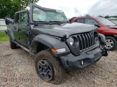 2021 Jeep GLADIATOR, серый — VIN 1C6HJTAGXML552307, Copart