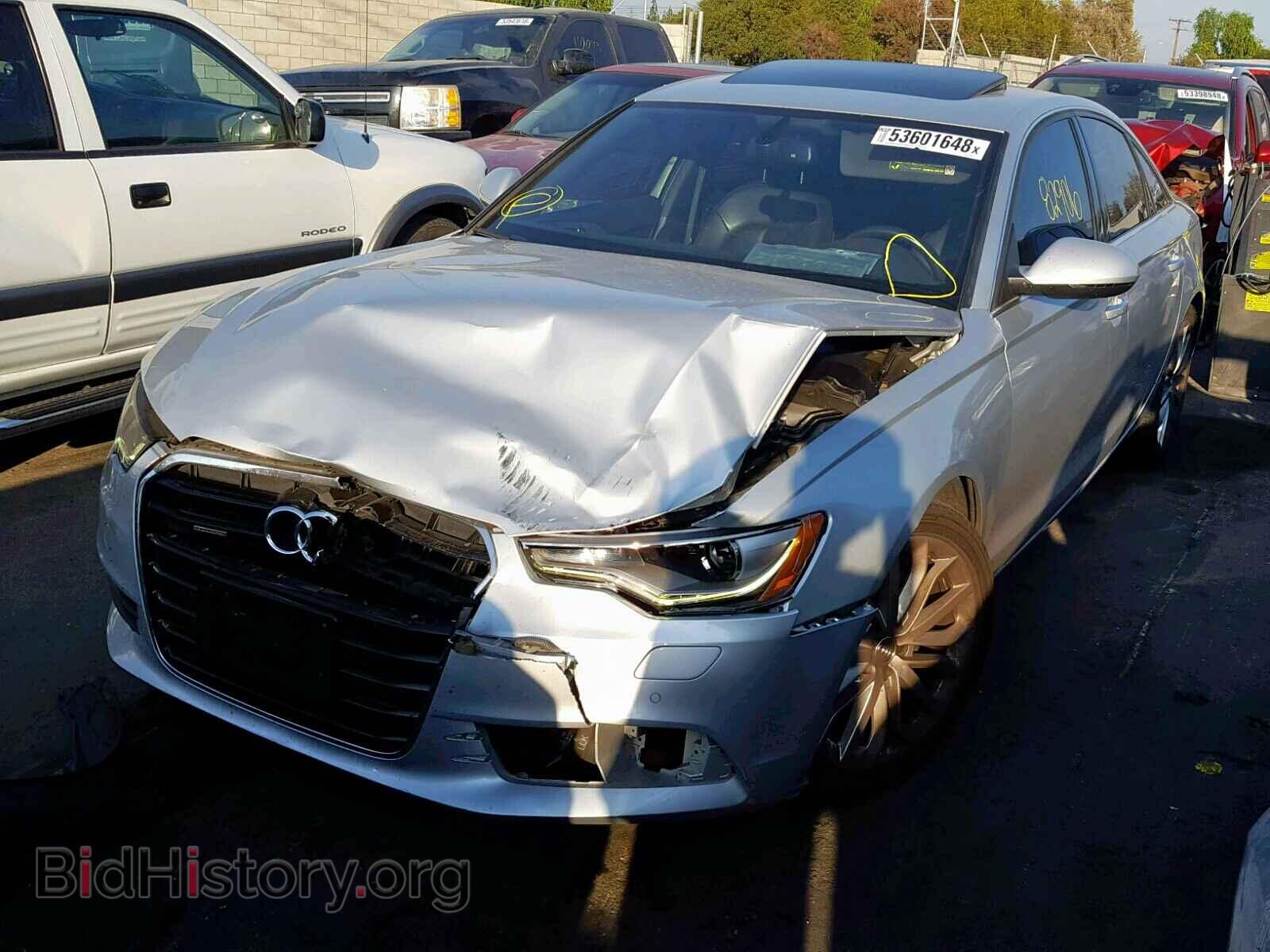 2013 AUDI A6 - VIN: WAUGFAFC8DN029451 - Фото 2