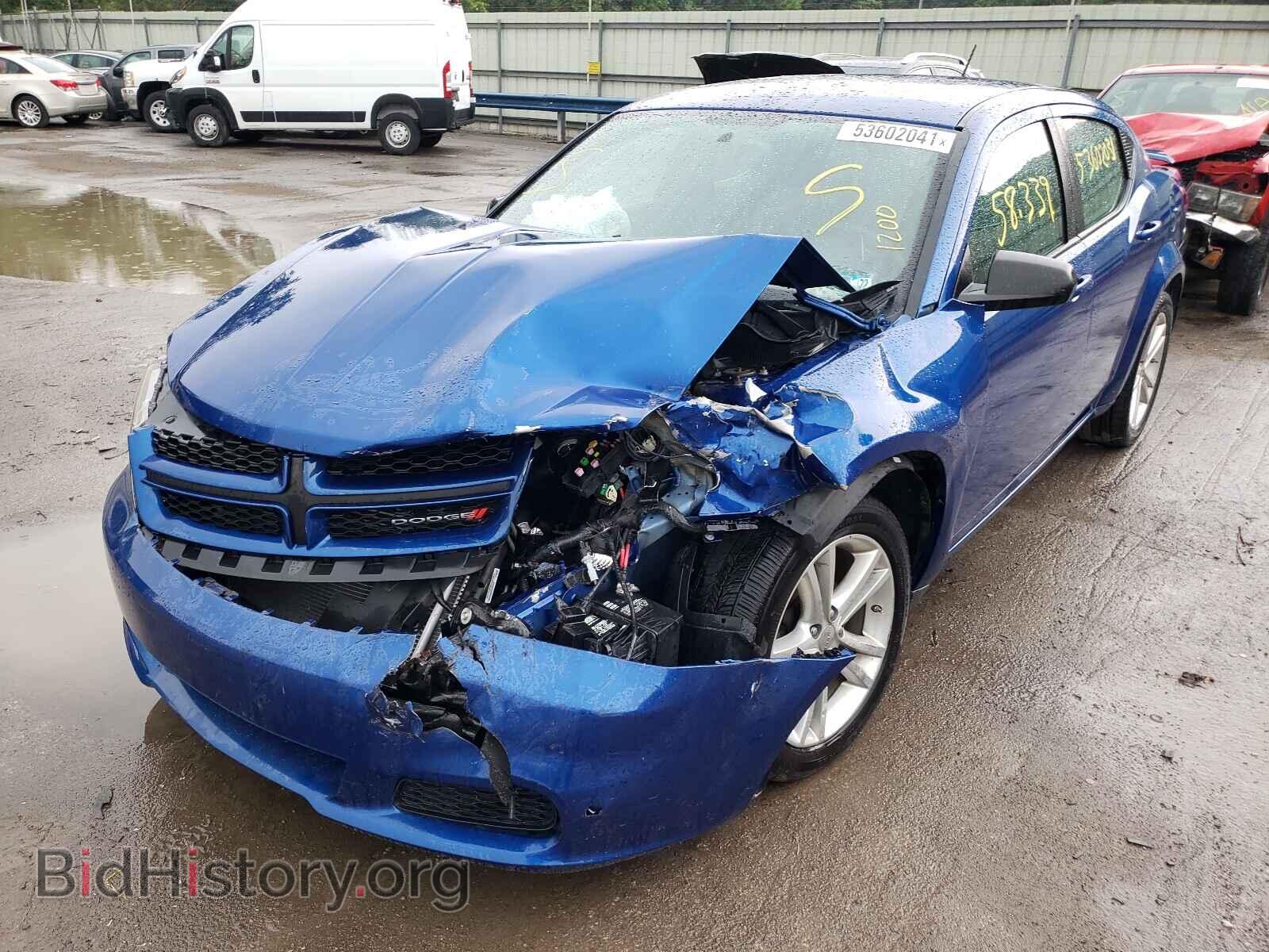 2014 DODGE AVENGER - VIN: 1C3CDZAB9EN137023 - Фото 2