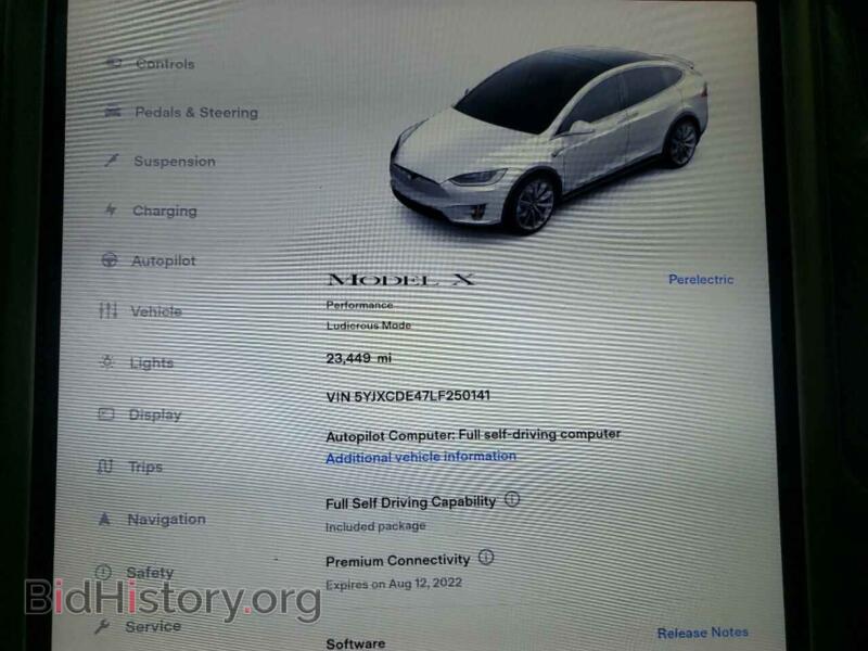 2020 Tesla MODEL X (VIN 5YJXCDE47LF250141) — фото 8 из 10
