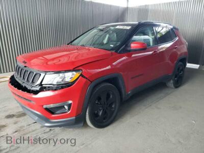 2021 Jeep COMPASS Latitude, red — VIN 3C4NJDBB2MT603484, Copart
