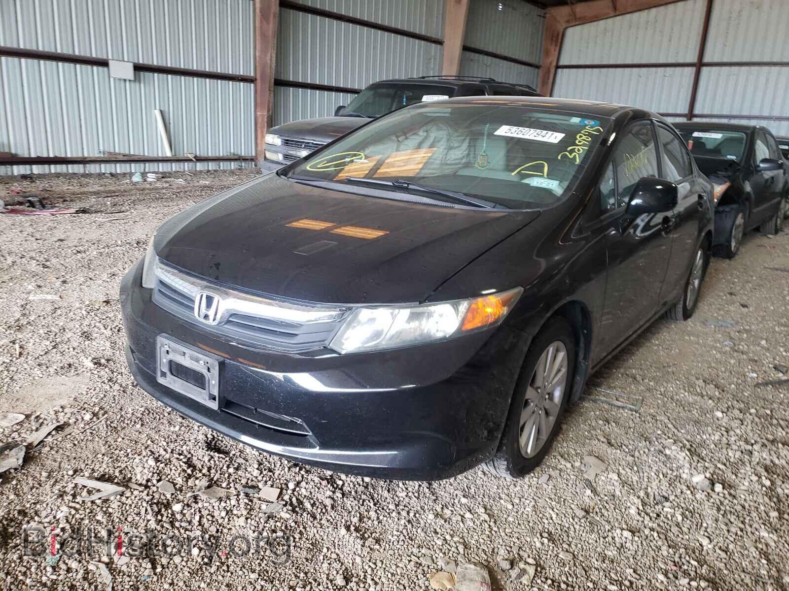 2012 HONDA CIVIC - VIN: 2HGFB2F89CH329875 - Фото 2