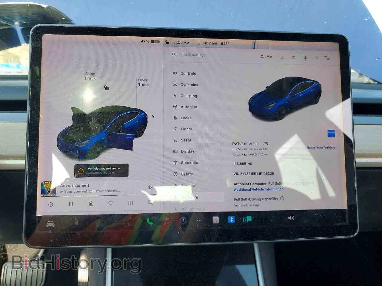 2018 TESLA MODEL 3 - VIN: 5YJ3E1EB4JF105335 - Фото 9