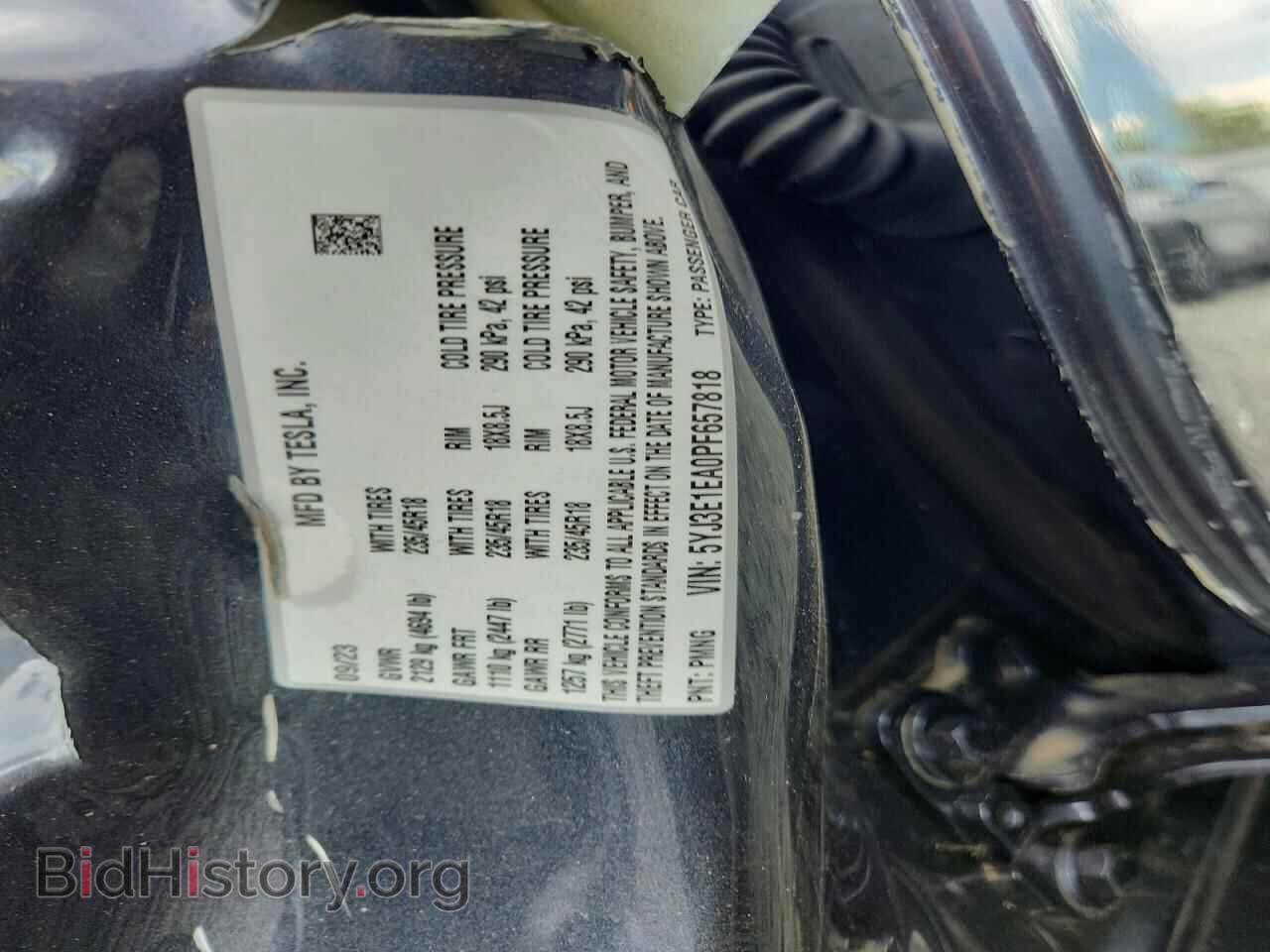 2023 TESLA MODEL 3 - VIN: 5YJ3E1EA0PF657818 - Photo 12