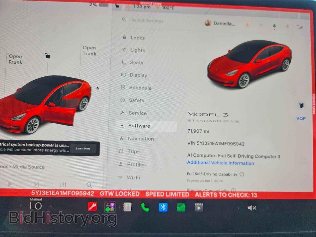 2021 TESLA MODEL 3 - VIN: 5YJ3E1EA1MF095942 - Photo 9
