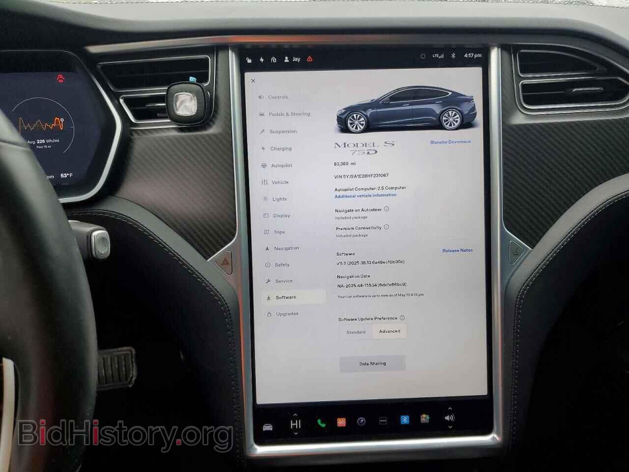 2017 TESLA MODEL S - VIN: 5YJSA1E28HF231067 - Photo 9