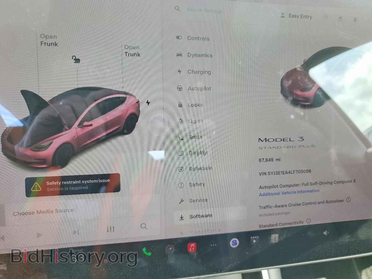 2020 TESLA MODEL 3 - VIN: 5YJ3E1EA4LF705086 - Фото 9