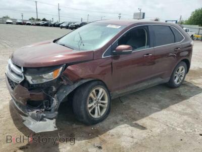 2015 Ford EDGE SEL, темно-бордовый — VIN 2FMTK4J91FBB44882, Copart