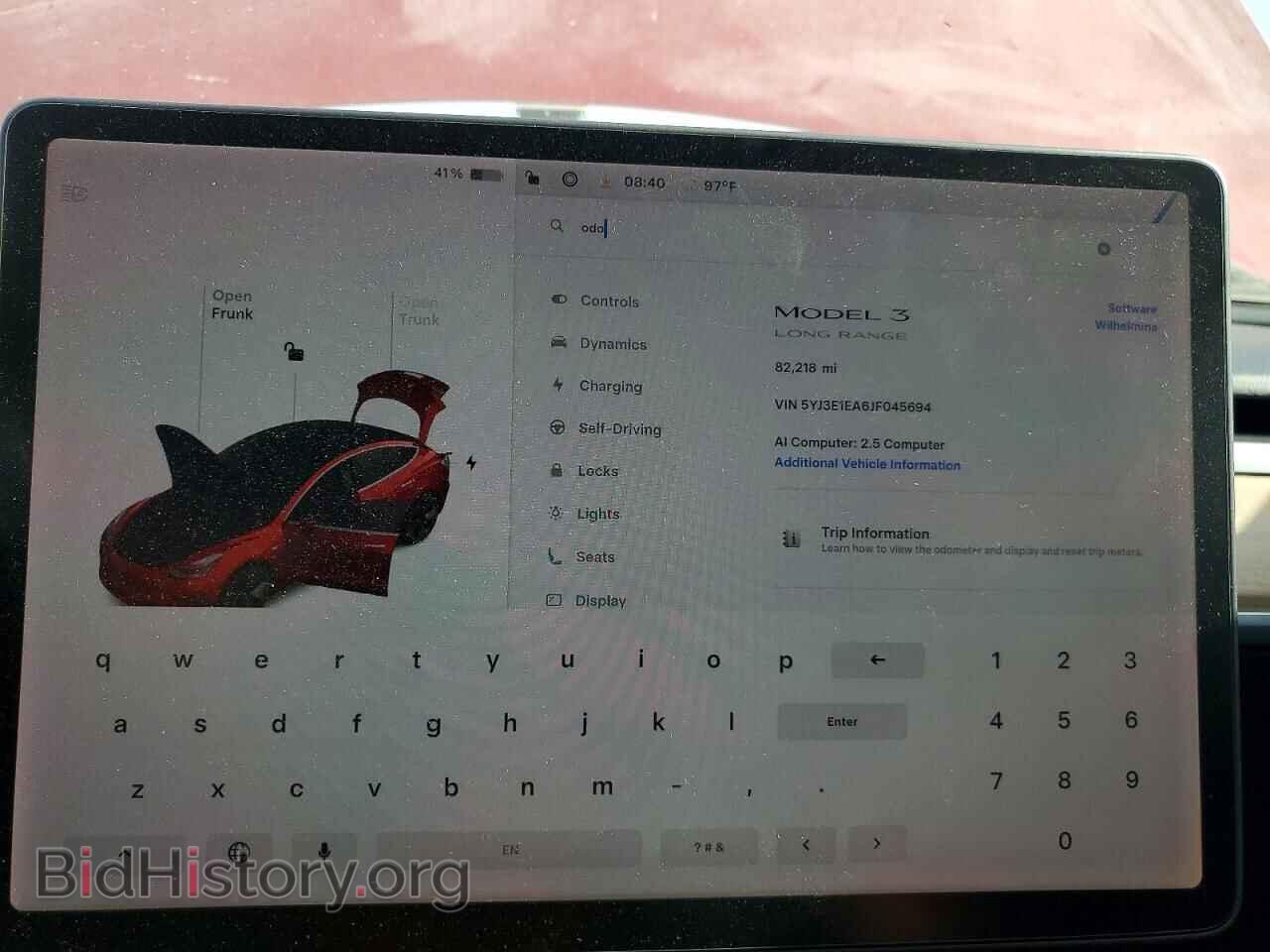 2018 TESLA MODEL 3 - VIN: 5YJ3E1EA6JF045694 - Photo 9
