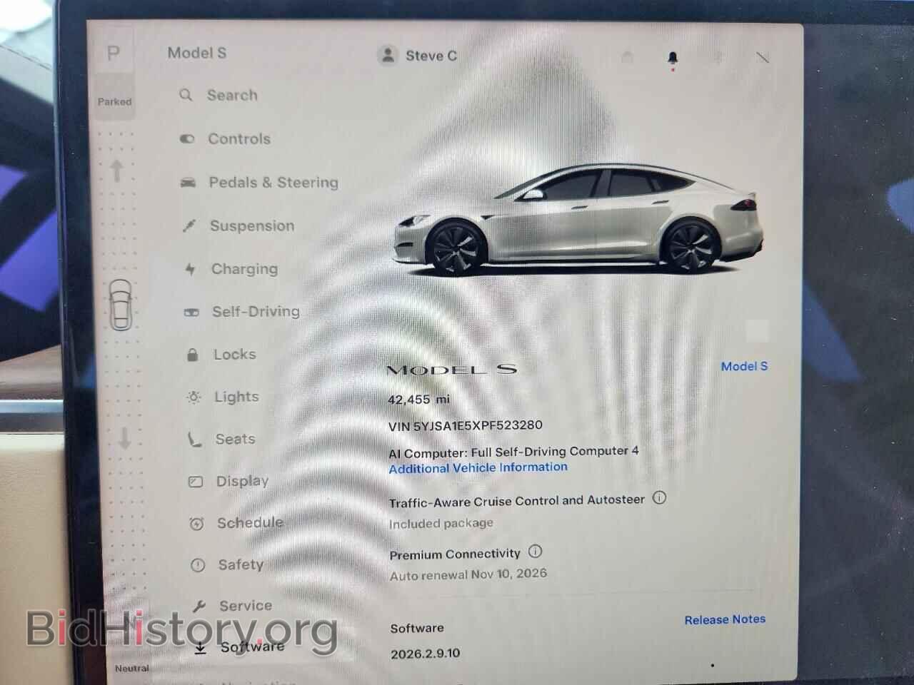 2023 TESLA MODEL S - VIN: 5YJSA1E5XPF523280 - Photo 9